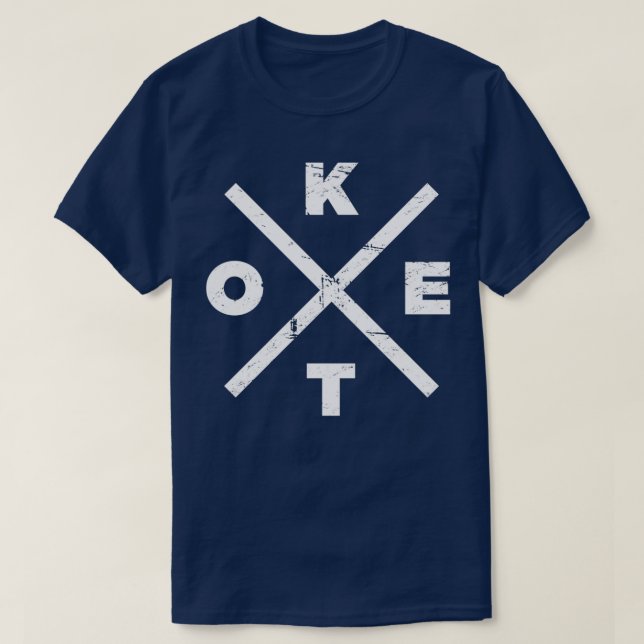 Distressed KETO Icon T-Shirt (Design Front)