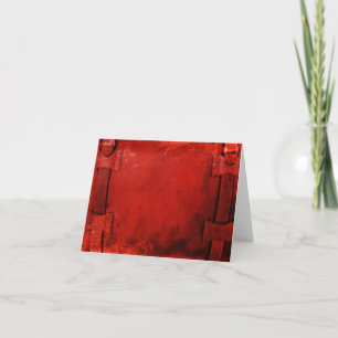 Distressed Leather Briefcase Note Card
