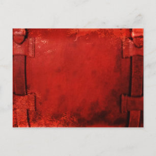 Distressed Leather Briefcase Postcard