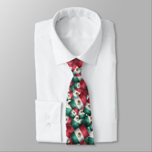 Distressed Mexican Flags Tie