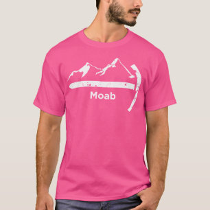 Distressed Mountaineer Hiking - Moab Utah T-Shirt