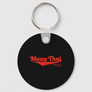 Distressed Muay Thai Kickboxing Tee, Mma Bjj, Thai Key Ring