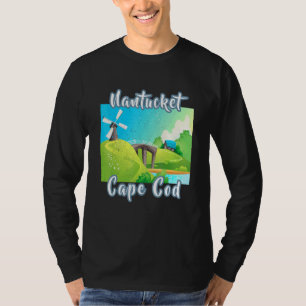 Distressed Nantucket Cape Cod Summer Vacation Old T-Shirt