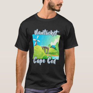 Distressed Nantucket Cape Cod Summer Vacation Old  T-Shirt