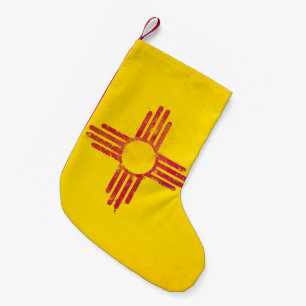 Distressed New Mexico Small Christmas Stocking