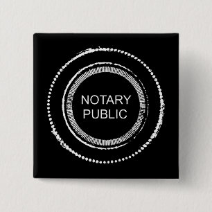 Distressed Notary Public Seal 15 Cm Square Badge