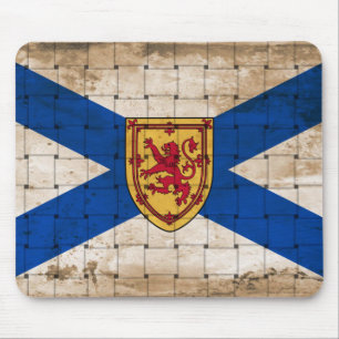 Distressed Nova Scotia Flag Mouse Mat