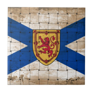 Distressed Nova Scotia Flag Tile