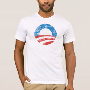 Distressed Obama O Logo T-shirt