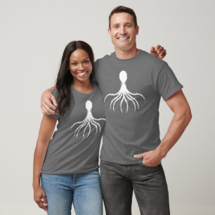 Distressed Octopus Design - Basic Dark T-Shirt
