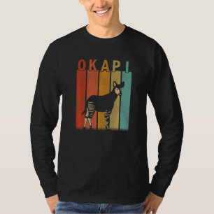 Distressed Okapi Men Women Kid Cute Okapi Retro T-Shirt