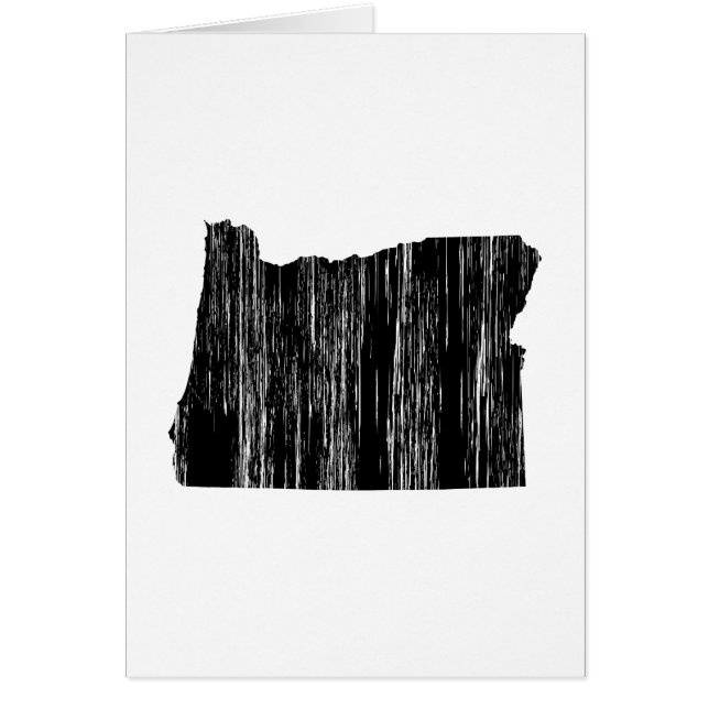 Distressed Oregon State Outline (Front)