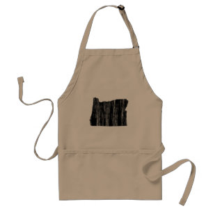 Distressed Oregon State Outline Standard Apron