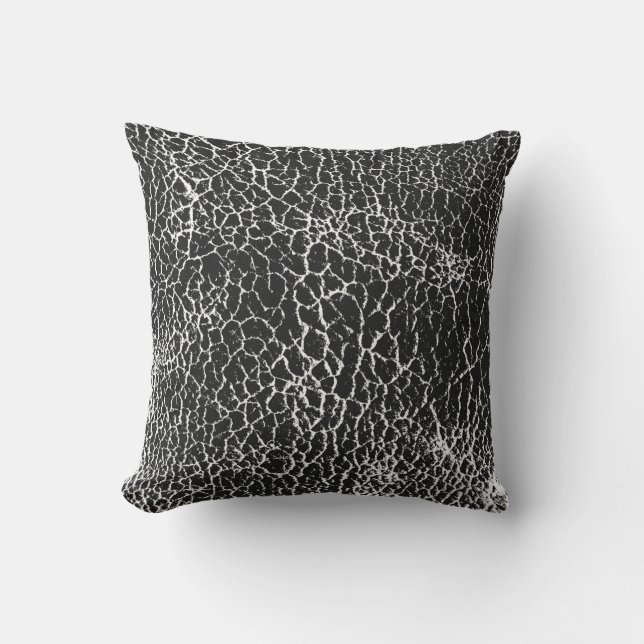 Distressed overlay texture of crocodile or snake s cushion (Front)