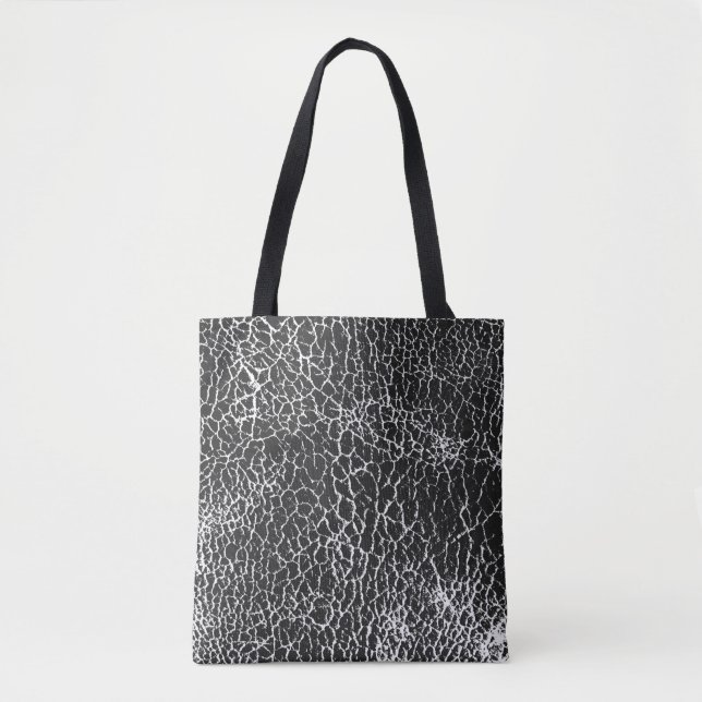 Distressed overlay texture of crocodile or snake s tote bag (Front)