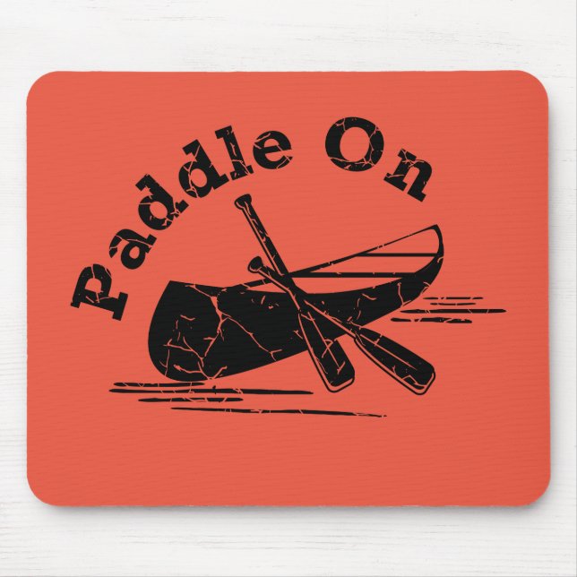 Distressed Paddle On Design - Mouse Pad (Front)