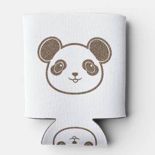 Distressed Panda Bear Can Cooler