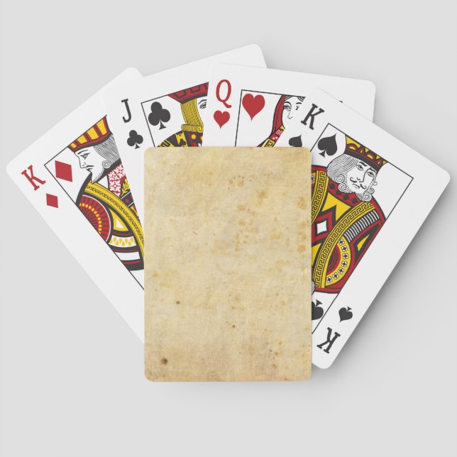 Distressed Paper Playing Cards (Back)