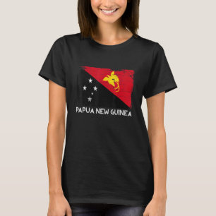 Distressed Papua New Guinea Flag Men Women Kids Pa T-Shirt