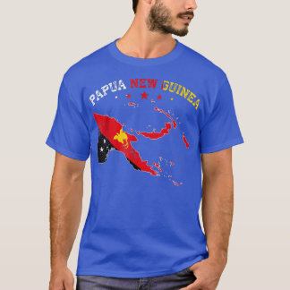 Distressed Papua New Guinea Flag Men Women Kids Pa T-Shirt