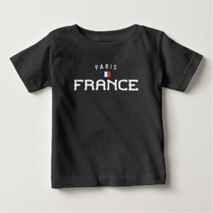 Distressed Paris France Baby T-Shirt