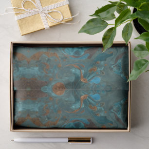 Distressed Patina Copper Vintage Ephemera Tissue Paper