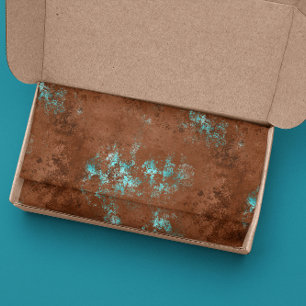 Distressed Patina Copper Vintage  Tissue Paper