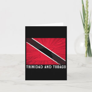 Distressed Patriotic Trinidad And Tobygo Flag Trin Card