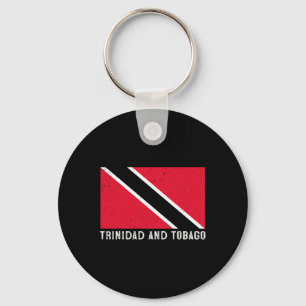 Distressed Patriotic Trinidad And Tobygo Flag Trin Key Ring