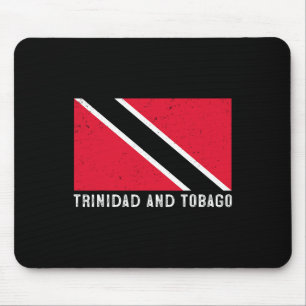 Distressed Patriotic Trinidad And Tobygo Flag Trin Mouse Mat