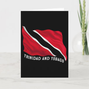 Distressed Patriotic Trinidad And Togo Flag Trinid Card