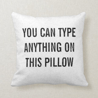 Distressed Personalised White Cushion