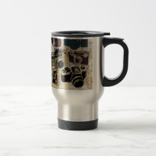 distressed photographer photography retro Camera Travel Mug