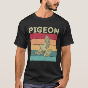 Distressed Pigeon Lover Boys Girls Retro Style Pig T-Shirt