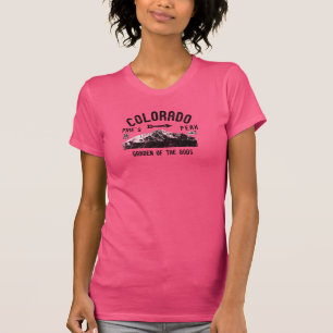 Distressed Pikes Peak Colorado Garden Of The Gods T-Shirt