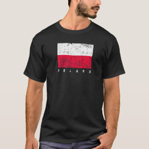 Distressed Polish Flag Poland Flag T-Shirt