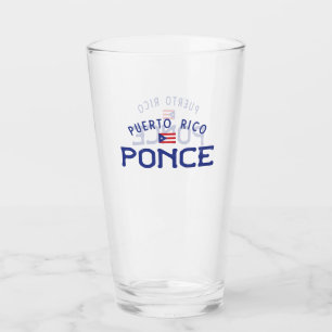 Distressed Ponce Puerto Rico Glass