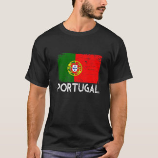Distressed Portugal Flag Men Women Kids Patriotic T-Shirt