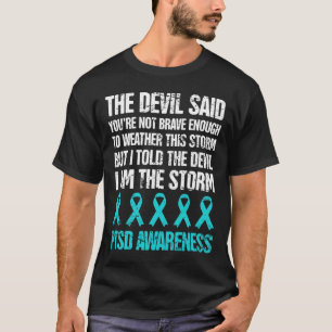 Distressed Post Traumatic Stress Ptsd Awareness  T-Shirt