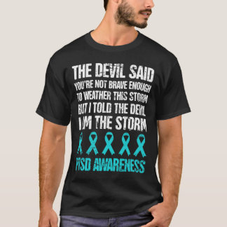 Distressed Post Traumatic Stress Ptsd Awareness  T-Shirt