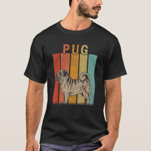 Distressed Pug Dog Men Women Kid Cute Pug Dog Re T-Shirt