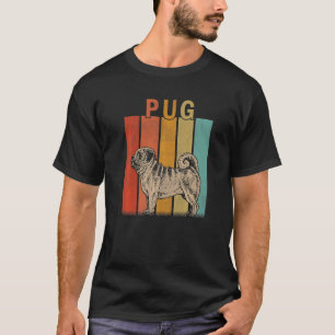 Distressed Pug Dog Men Women Kid Cute Pug Dog Ret T-Shirt