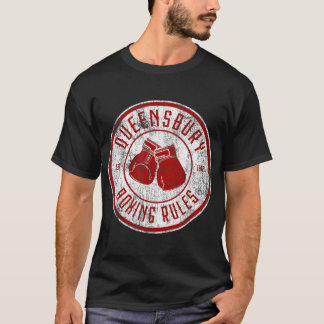 Distressed Queensbury Boxing Rules  Vintage Boxing T-Shirt