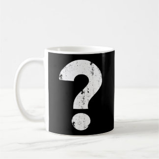 Distressed Question Mark Coffee Mug