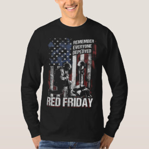 Distressed R E D Friday Remember Everyone Deploye T-Shirt