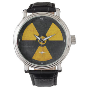Distressed Radiation Symbol  Watch