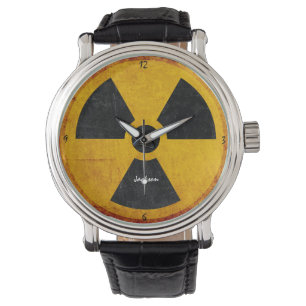 Distressed Radiation Symbol  Watch