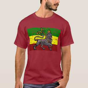 Distressed Rastafarian Flag T-Shirt
