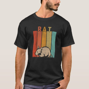 Distressed Rat Men Women Kid Cute Rat Retro T-Shirt
