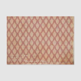 Distressed Red Retro Tissue Paper